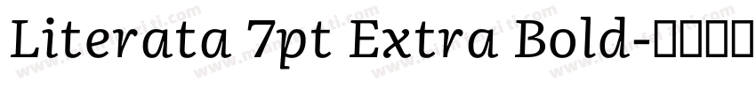 Literata 7pt Extra Bold字体转换